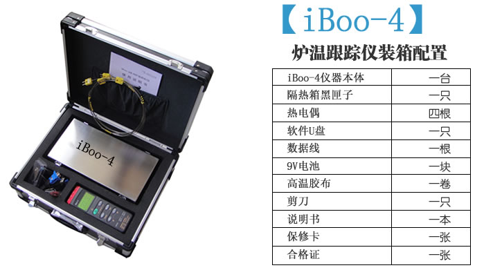 iBoo-4 粉末烤漆涂装专用炉温跟踪仪